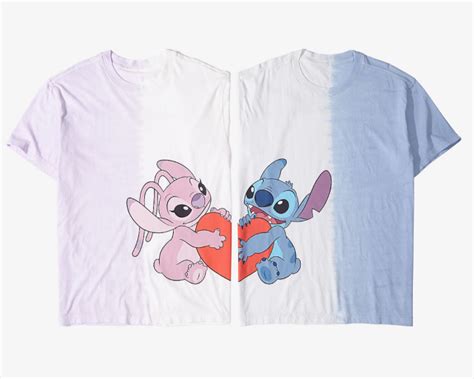 Disney Lilo And Stitch Angel Hugging Stitch T Shirt