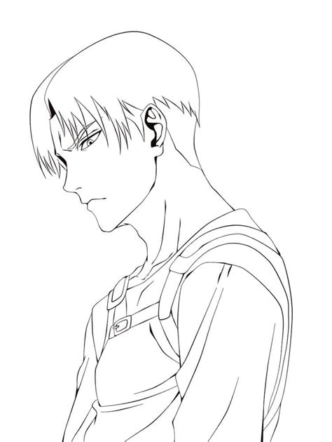 Dibujos De Impresionante Levi Ackerman Para Colorear Para Colorear