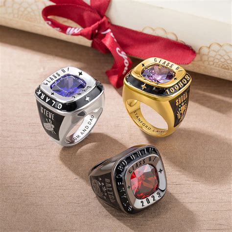 Custom Class Ring For Mens High School College And University