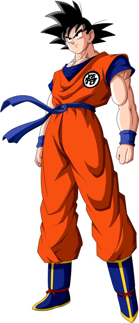 Download Hd Goku Mid Dragon Ball Z Characters Drawing Transparent Png