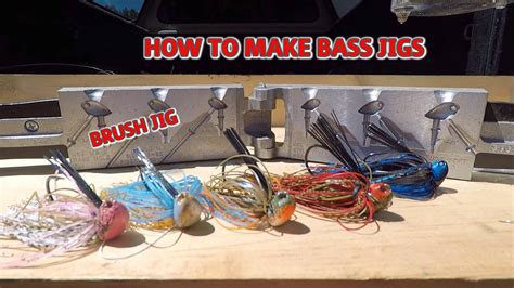 How To Make Bass Jigs Do It Brush Jig Mold Youtube