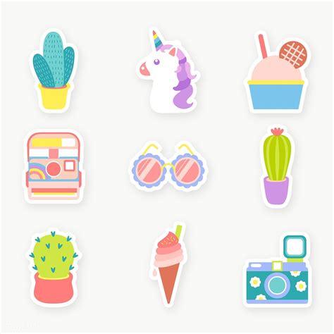 Cute Sticker Collection Free Image By Manotang Cute
