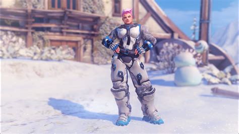 Holiday Overwatch Zarya Frosted Skin Epic Youtube