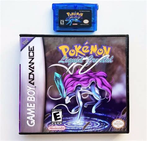 Pokemon Liquid Crystal W Custom Case USA Seller Nintendo GBA Gamebabe Advance Video Games