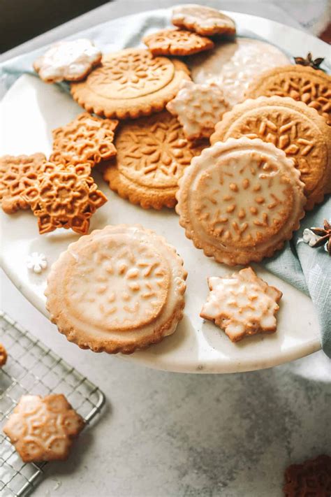 Honey Cardamom Spiced Shortbread Cookies With Orange Glaze Recipe
