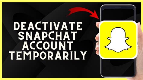 how to temporarily deactivate your snapchat account take a break and regain privacy 🔒 youtube