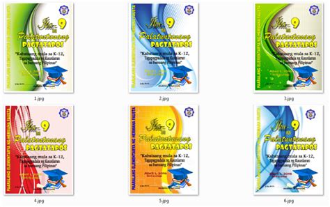 6 Choices Of Graduation Program Front Covers Classroom Awards