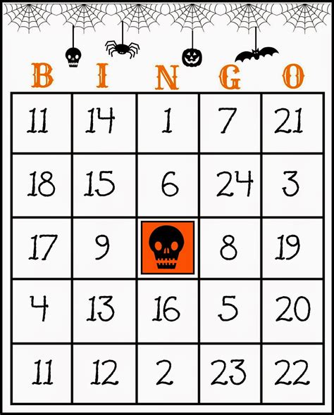 Free Printable Halloween Bingo Cards