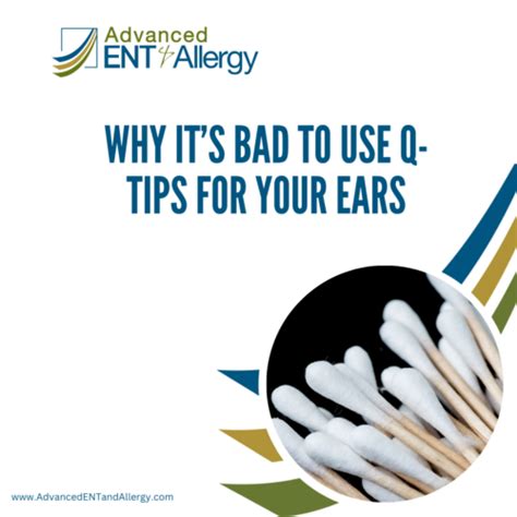 Why Its Bad To Use Q Tips For Your Ears Advanced Ent And Allergy Louisville Kentucky And