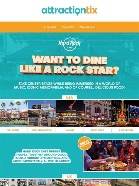 Attractiontix Want To Dine Like A Rock Star 🎸 Milled