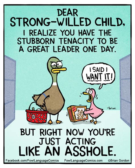The Strong Willed Child Fowl Language Comics