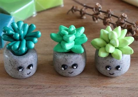 How To Make Mini Clay Succulents Craft Home Crafts And More