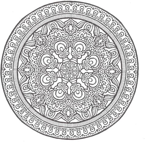 Advanced Mandala Coloring Pages Printable Coloring Home