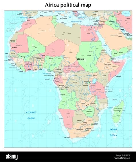 Africa Map Hi Res Stock Photography And Images Alamy
