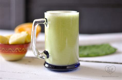 4 steps to make cactus water. Pineapple Cactus Smoothie - Thyme & Love