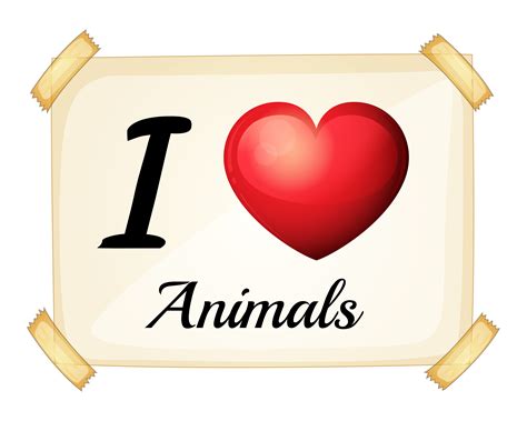I Love Animals 363446 Vector Art At Vecteezy