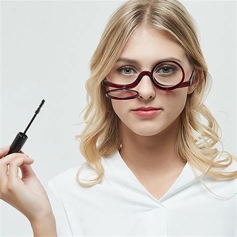 unisex flip up round frame reading glasses makeup glasses glasses makeup eye makeup cosmetics