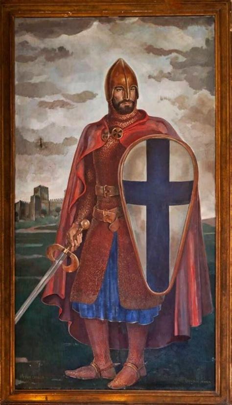Afonso Henriques First King Of Portugal Painting By Eduardo Malta
