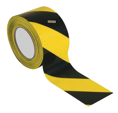 Hazard Warning Tape Self Adhesive Yellow And Black Marking Barrier