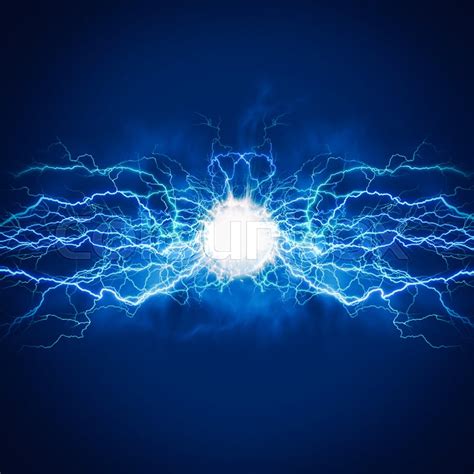 High Voltage Electric Bolt Teleport Stock Image Colourbox