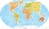 Vector map of world continents ~ Graphics on Creative Market