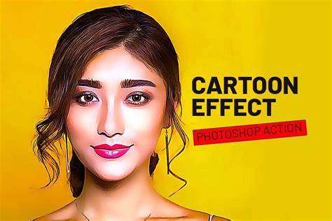 Cartoon Effect Photoshop Action Graphic By Mristudio Creative Fabrica