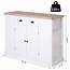 Wooden Kitchen Island Storage Cabinet With Drawer Shelving  EBay