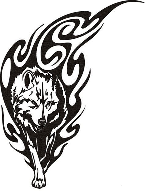 18 Awesome Tribal Wolf Tattoo