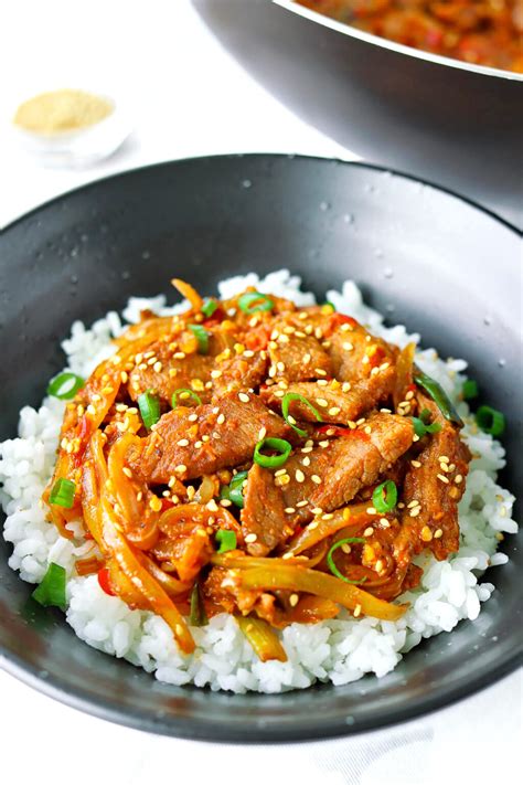 Spicy Korean Pork Stir Fry Easy Recipe Big Flavors That Spicy Chick