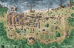 Temperate Port Town (my first city map) : dndmaps