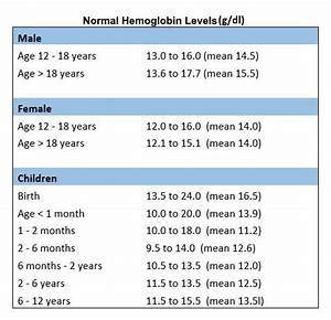 Hemoglobin Levels High Low And Normal Range The Complete Guide