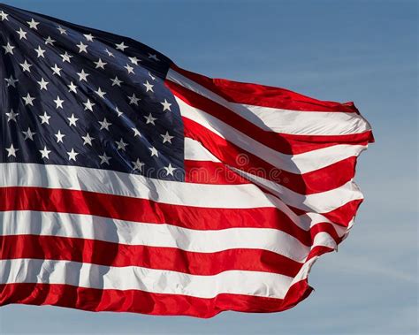 Us Flag Flying Stock Photo Image Of Memorial Independence 24525698