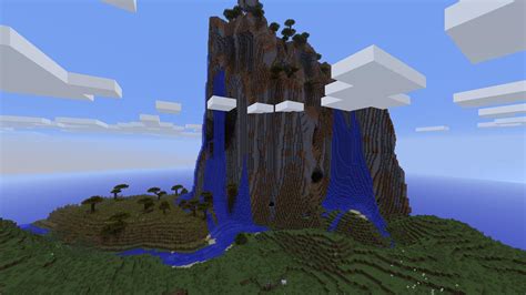 Amazing Natural Waterfall Seed Seeds Minecraft Java Edition