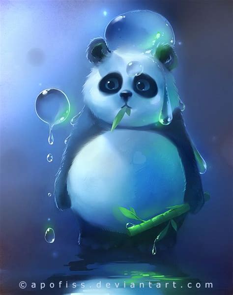 Adorable Paintings By Apofiss Panda Art Cute Panda Wallpaper Cute