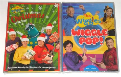 Kid Dvd Lot The Wiggles Its Always Christmas With You And Wiggle Pop