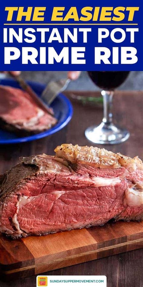 I never thought instant pot prime rib was a good idea, until i tried it for myself. Reverse Sear Instant Pot Prime Rib | Recipe in 2020 | Rib ...