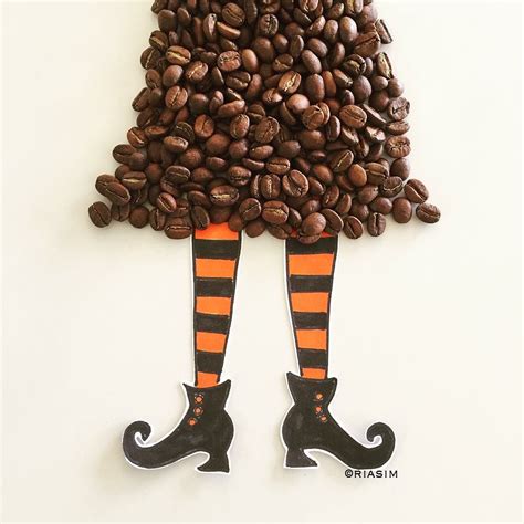 R I A S I M On Instagram This Cutie Is Ready To Strut Her Coffee Bean Skirt For Halloween