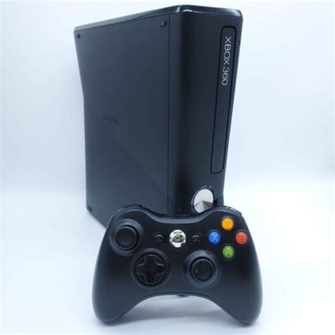 Microsoft Xbox 360 S Slim Console Black 250gb Complete With Controller