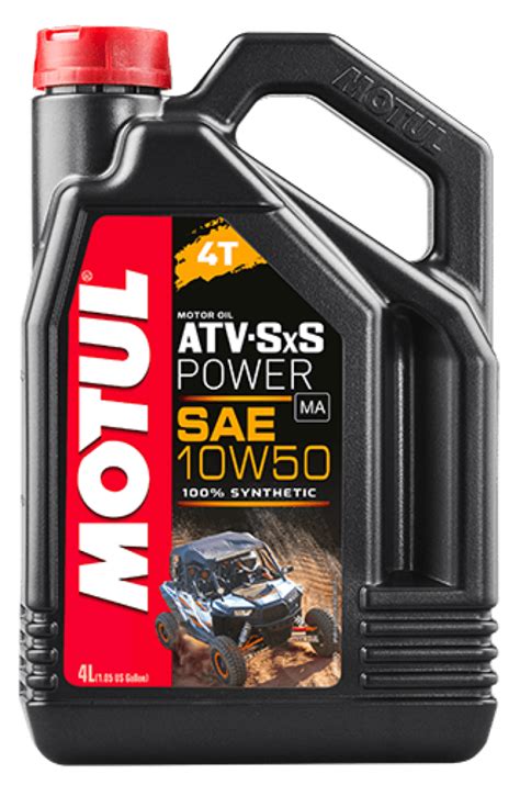 Motul 4l Atv Sxs Power 4 Stroke Engine Oil 10w50 4t Ffrides