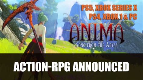 Anima Song From The Abyss Announced For Ps5 Xbox Series X Current