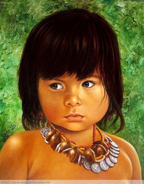 Niña Embera Dora Alis Mera V Niños Indigenas Arte De áfrica Indigenas