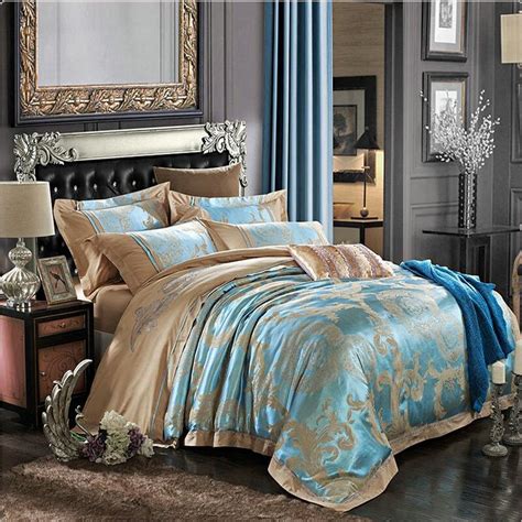 Silk cotton jacquard royal wedding bedding set duvet cover bed sheet pillowcases. Green Satin Jacquard Home Textile Bedding Set Luxury,4pcs ...