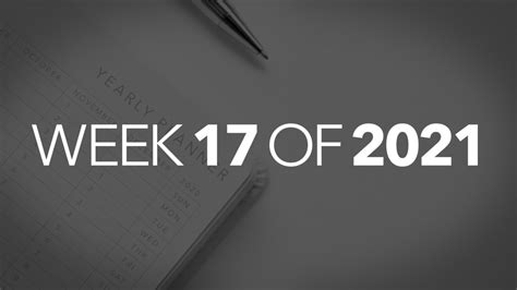 List Of National Days For Week 17 Of 2021