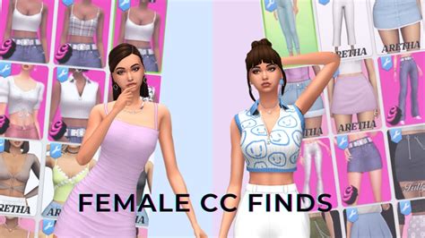 Female Cc Finds 💜 Los Sims 4 Contenido Personalizado Haul Maxis