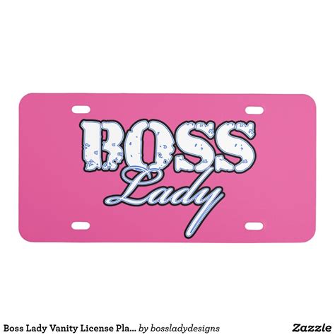 Build your own vanity unit. Boss Lady Vanity License Plate #saytoons #zazzlemade | Vanity license plate, Vanity plate ...