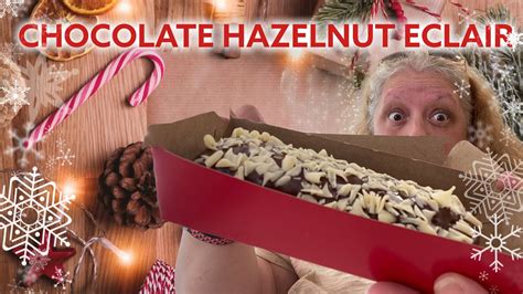 New Tim Hortons Chocolate Hazelnut Eclair Holiday Dream Donut Youtube