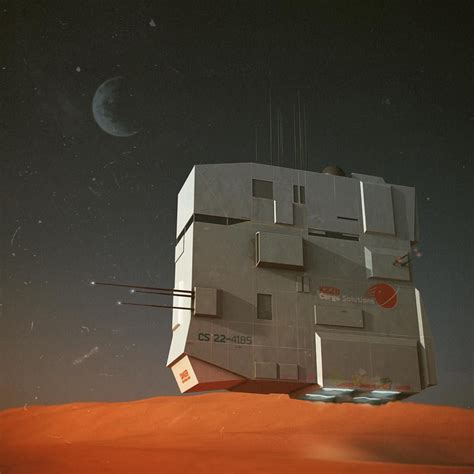 Planetary Cargo Ship Scifi Habitable Exoplanet Concept Playtime 3d Cargo Planetary