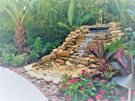 Patio Design Ideas Adding A Pondless Waterfall In Orlando