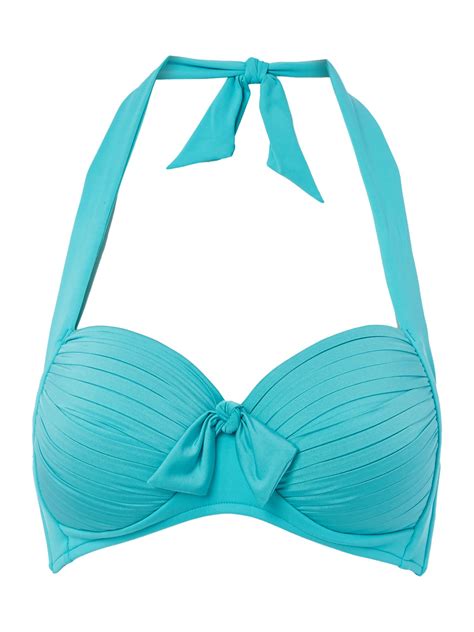 Seafolly Soft Cup Halter Bikini Top In Blue Lyst