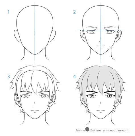 How To Draw Male Anime Characters Step By Step Animeoutline Chicas